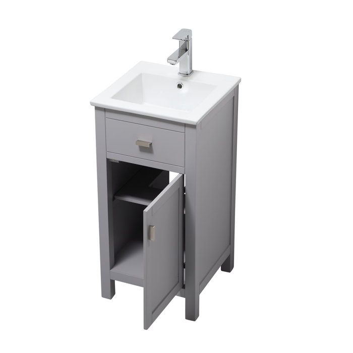Breakwater Bay Alessandro 16'' Free Standing Single Bathroom Vanity